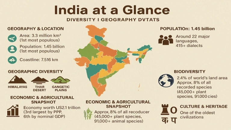 India at a glance